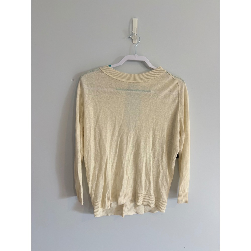 Inhabit Linen Knit Sweater Lightweight Casual Everyday Top‎ Size M